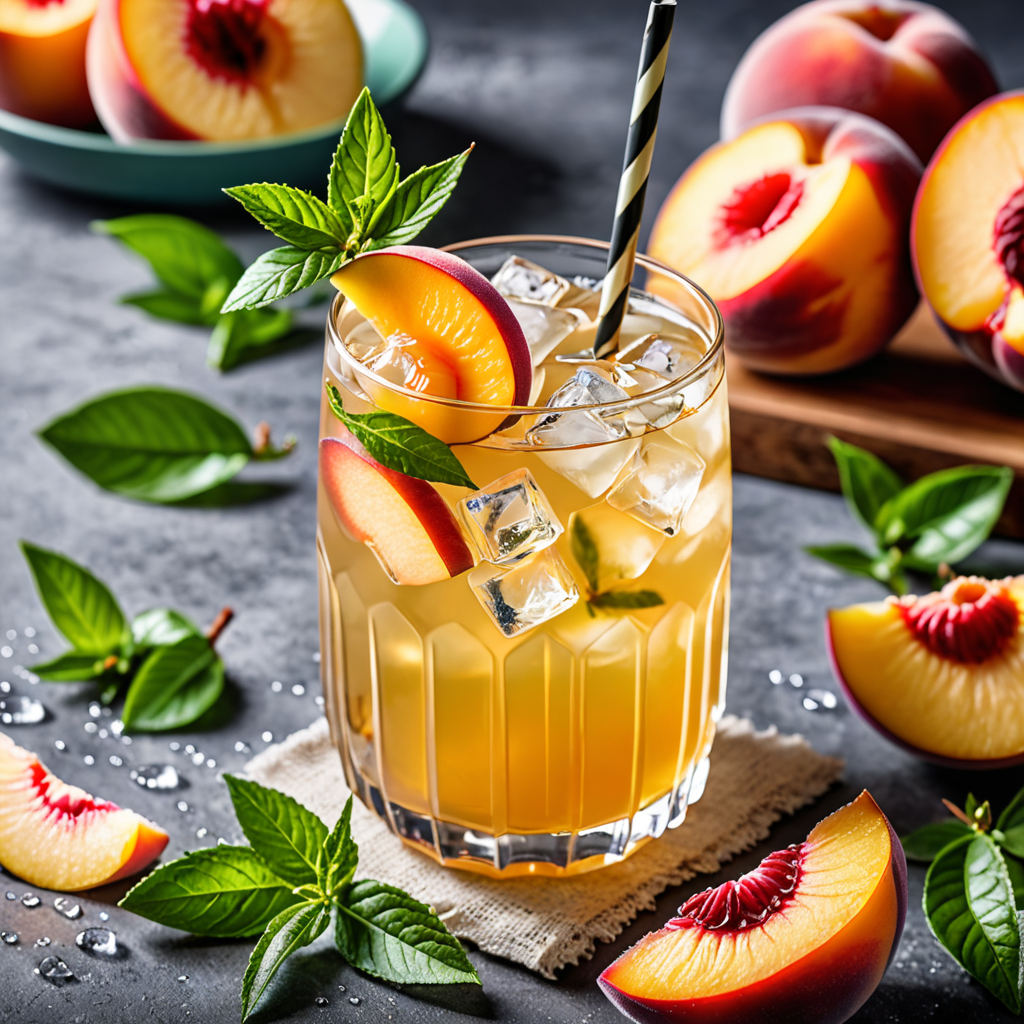 “Iced Peach Green Tea Lemonade: Your Refreshing Summer Drink”