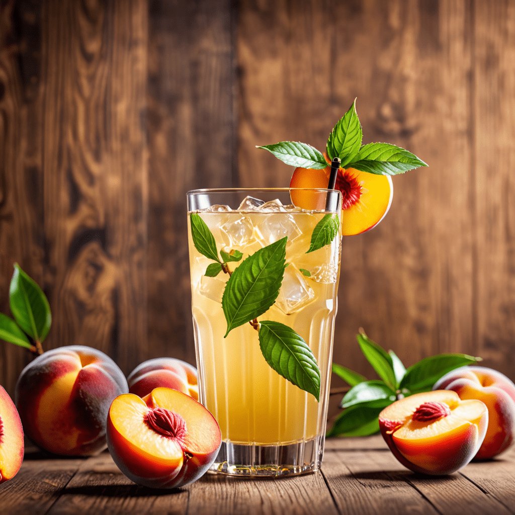 Indulge in the Refreshing Peach Green Tea Lemonade Delight