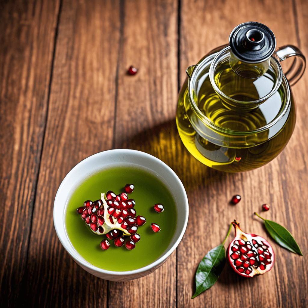 Delight Your Senses with Refreshing Green Tea Infused with Pomegranate