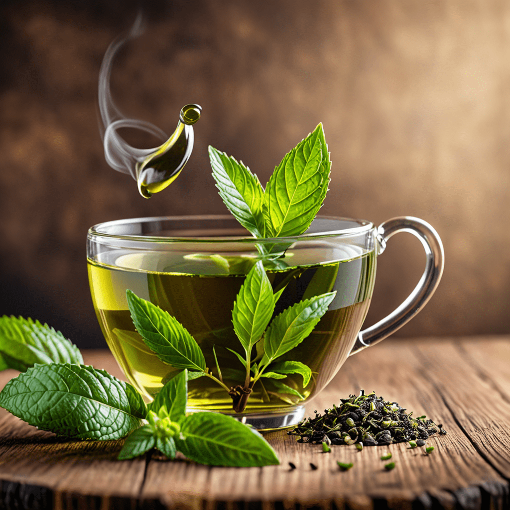Refresh yourself with a delightful cup of green tea infused with mint!