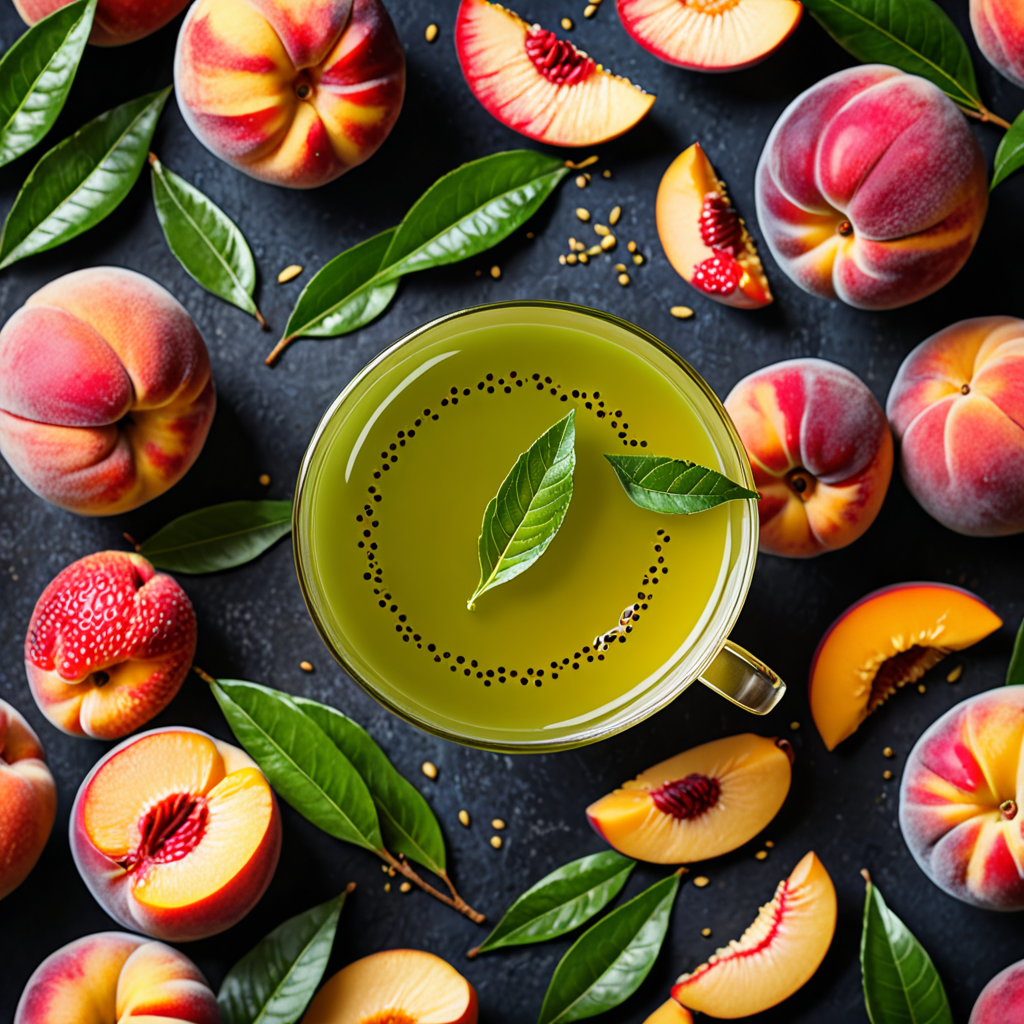 “Indulge in the Refreshing Blend of Peach Mango Green Tea”