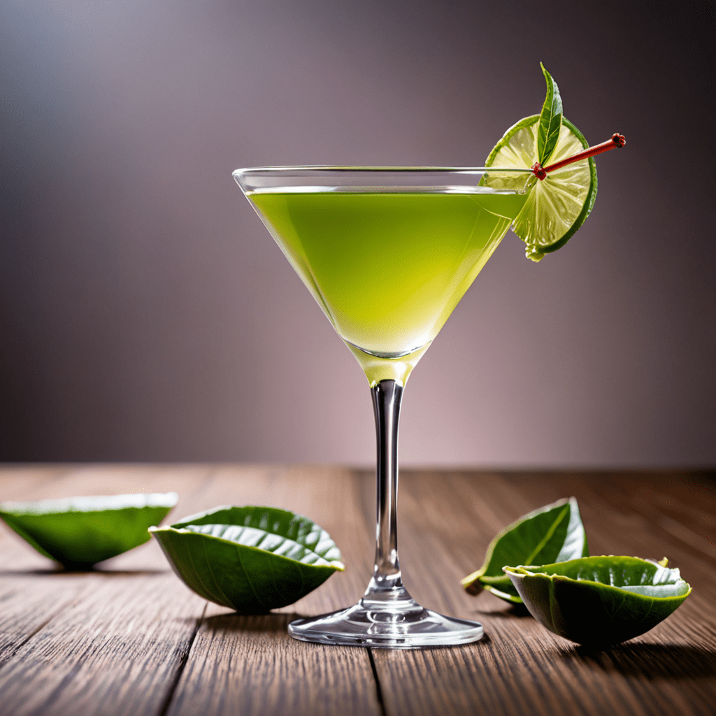 Indulge in the Refreshing Twist of a Green Tea Martini