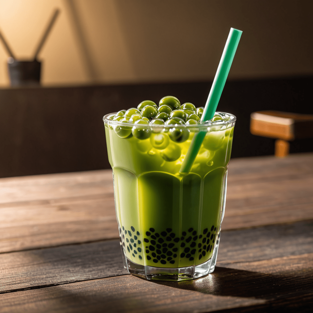 “Discover the Refreshing Delight of Green Tea Bubble Tea”