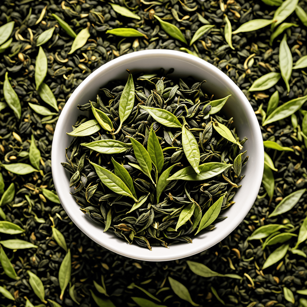 “Discover the Freshness of Loose Green Tea Leaves for Your Brewing Pleasure”