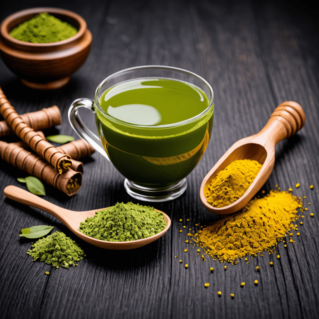 “The Golden Blend: Unveiling the Powerful Benefits of Matcha Green Tea with Turmeric”