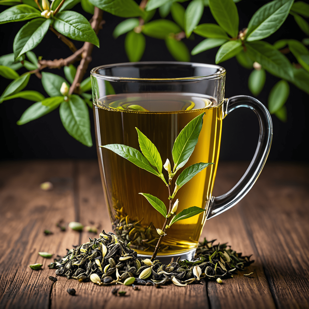 “Unwind with the Aromatic Beauty of Loose Leaf Jasmine Green Tea”