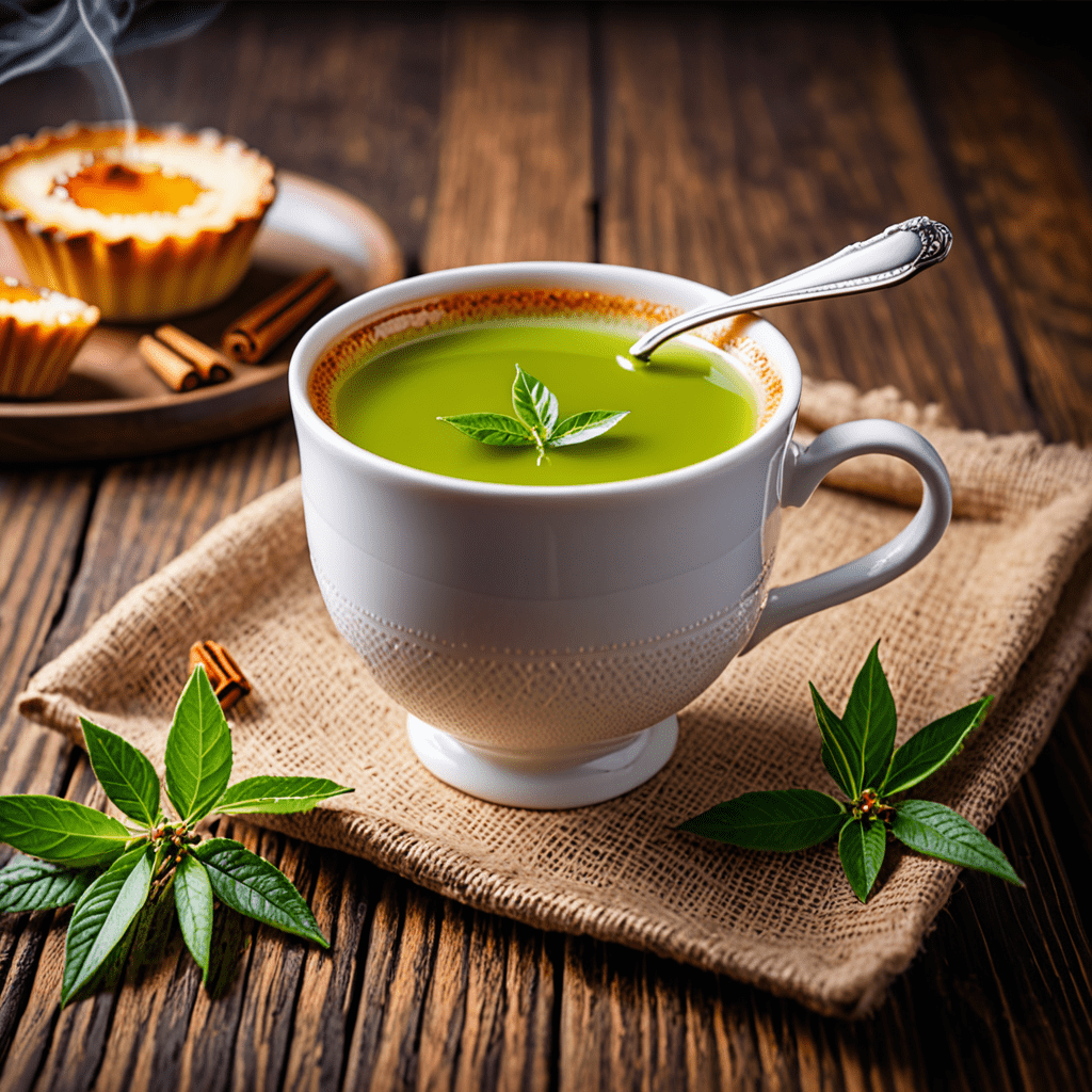 “Indulge in the Delightful Green Tea Creme Brulee”