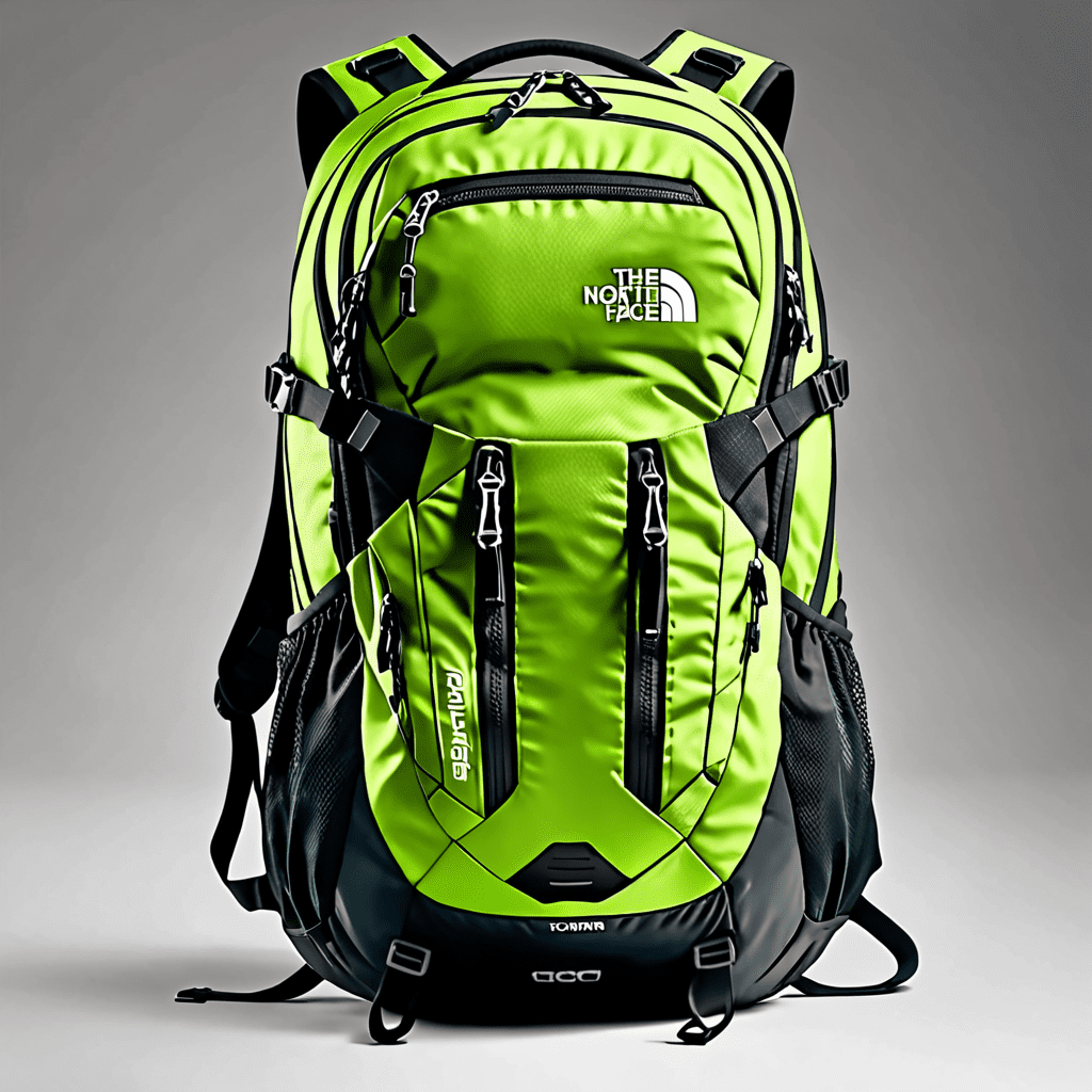 “Explore the Stylish Tea Green North Face Backpack for Your Outdoor Adventures”