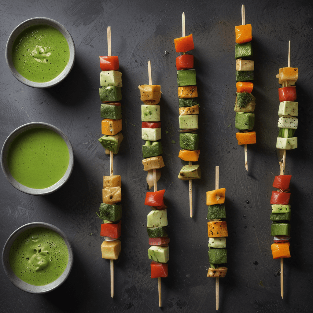 Matcha Infused Veggie Skewers: Green Tea Flavors for Grilled Goodness