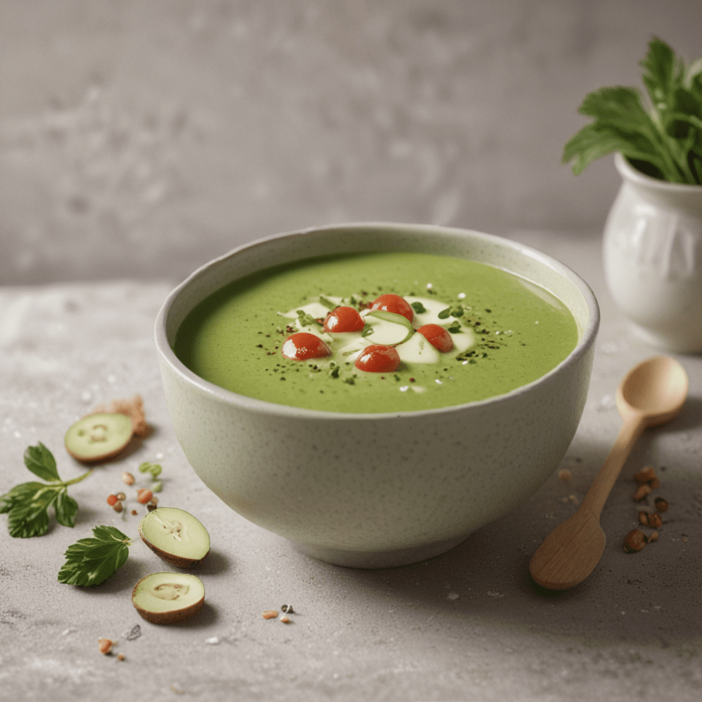Matcha Infused Gazpacho: Adding Green Tea Flavor to a Cold Soup
